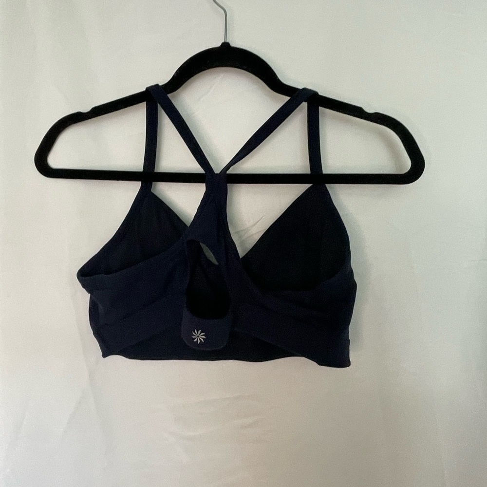 Athleta Blue Sports Bra with Strappy Back - Picture 2 of 4